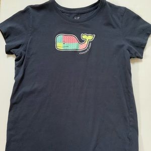 navy girls vineyard vines short sleeve tee